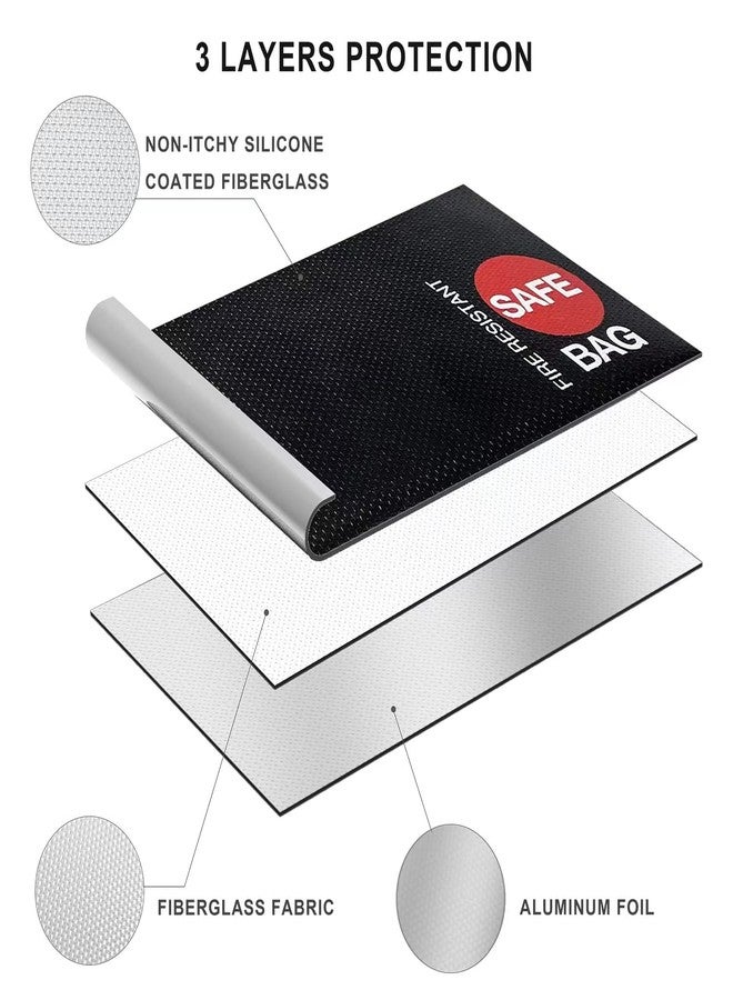 كولكيس حقيبة نقود مقاومة للحريق من كولكيس (8.3 × 5 بوصات)، عبوة من قطعتين، حقيبة نقود مقاومة للحريق والماء مع سحاب، حافظة نقود آمنة مقاومة للحريق، مناسبة للنقود والمجوهرات والأشياء الثمينة وجواز السفر - Image 4